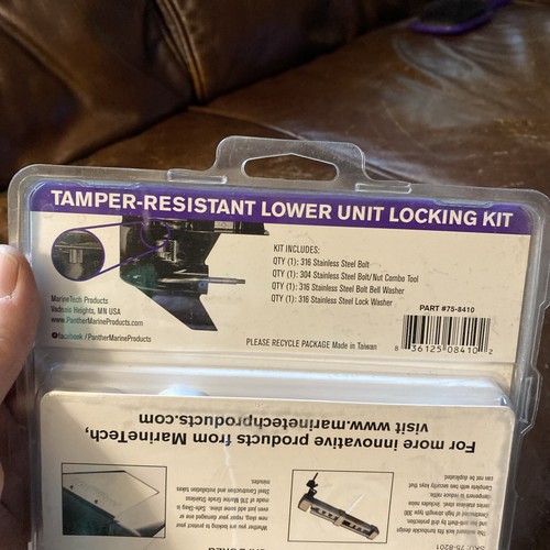Panther Lower Unit Lock Kit Evinrude Johnson Single Engine Kit 75-8410 150-300 - Picture 4 of 6