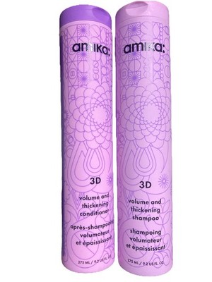 AMIKA: 3D Volume And Thickening Shampoo&Conditioner Set Of Two 9.2 US.FL.OZ