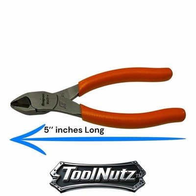 Snap-on Tools NEW 85ACFO ORANGE Soft Cushion Grip 5'' inch Diagonal Cutter USA