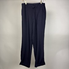 Vintage 1950s  60s Black Gabardine Trousers  Hollywood  Rockabilly W28 x L30