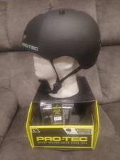 PRO-TEC Multi-Sport Street Lite Certified  Skate Bike Helmet Rubber Black Large