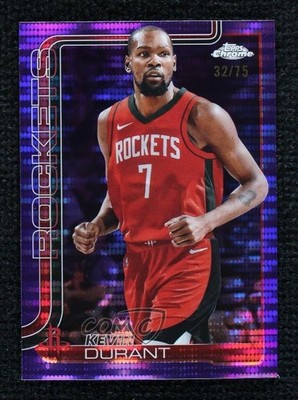 2025-26 Topps Chrome Purple Pulsar Refractor 32/75 Kevin Durant #155 16j4
