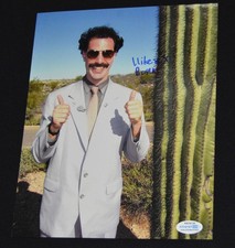 Foto Borat firmada por Sacha Baron Cohen + INSCRIPCIÓN autógrafo Beckett certificado de autenticidad ACOA