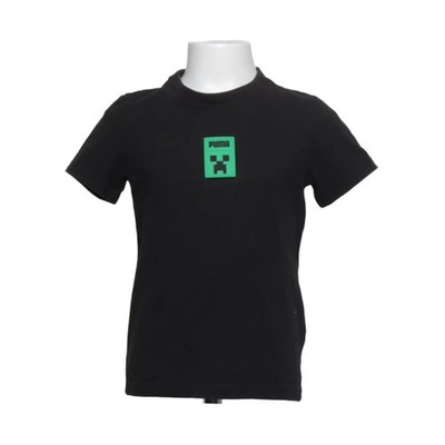 Minecraft x Puma, T-shirt, Größe: 128, Schwarz, Einfarbig, Jungen #n9U