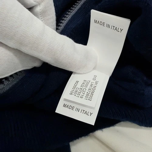 Brunello Cucinelli Full Cashmere Zip Up Cardigan Mens size 50 USA Medium Navy  image 5