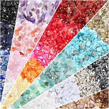 Crystals Stone Beads for Jewelry Making, 800 Pcs Natural Chip Stone Beads 5-8...