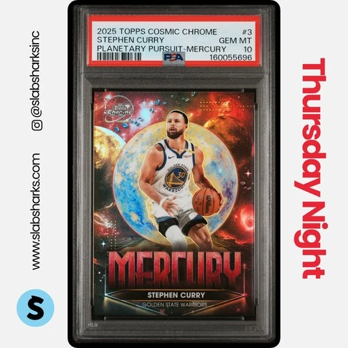 2025 Topps Cosmic Chrome Stephen Curry Mercury (PSA 10)