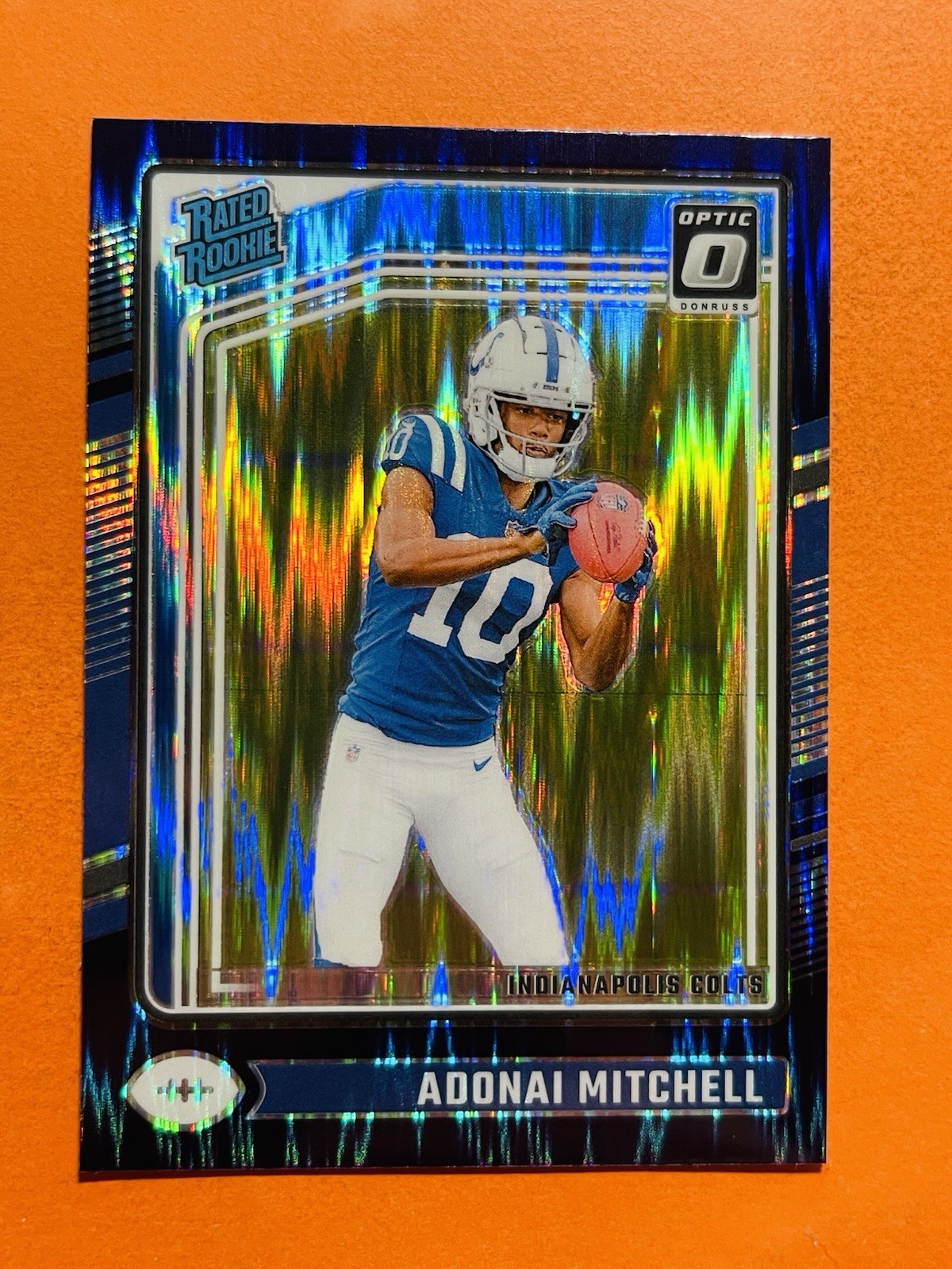 2024 Donruss Optic Purple Shock Prizm Rated Rookie Adonai Mitchell #203 Colts RC