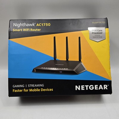 Netgear WiFi Router Nighthawk AC1750 R6700v2 With Box Tested Works