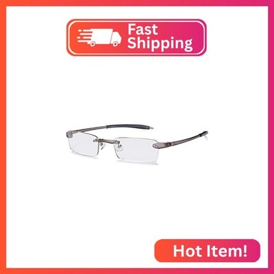 Visualites 1 Smoke 1.50 Power Lightweight Rimless Reading Glasses For Men and Wo