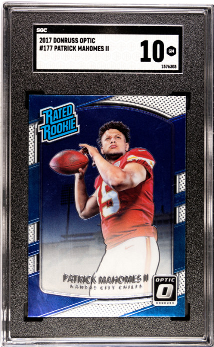 2017 Donruss Optic #177 Patrick Mahomes II Rated Rookie GEM MINT SGC 10