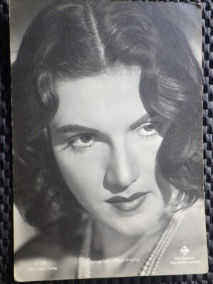 Autograph card actor Annelies Reinhold - probably before 1945 - UFA