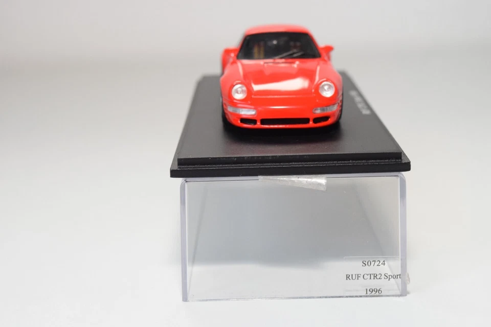 A98 1:43 SPARK S0724 PORSCHE RUF CRT2 SPORT 1996 RED MIB - Bild 4 von 4