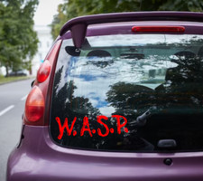 W.A.S.P. Vinyl Logo Sticker Decal Heavy Metal Band Car Bumper Hair Motley Crue