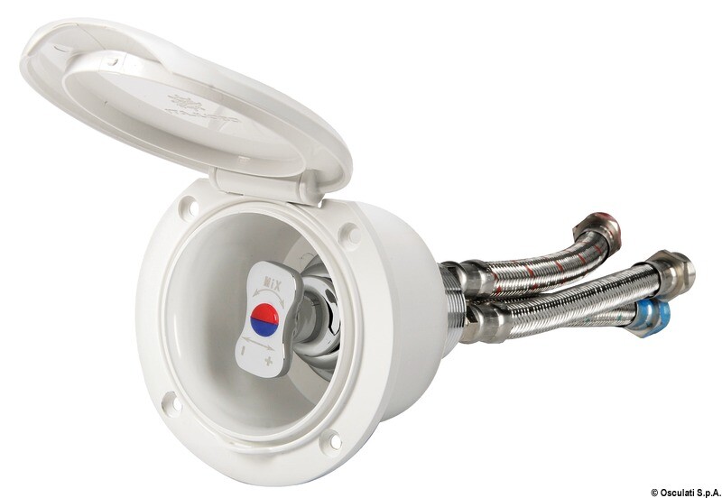 Boat Hot & Cold Shower Mixer Tap Classic Evo Housing Deck Water