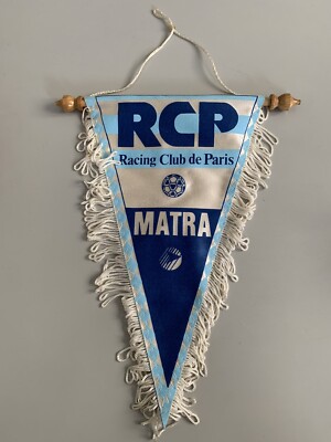 FANION PENNANT PENNANT FOOTBALL MATRA RACING CLUB DE PARIS 1988