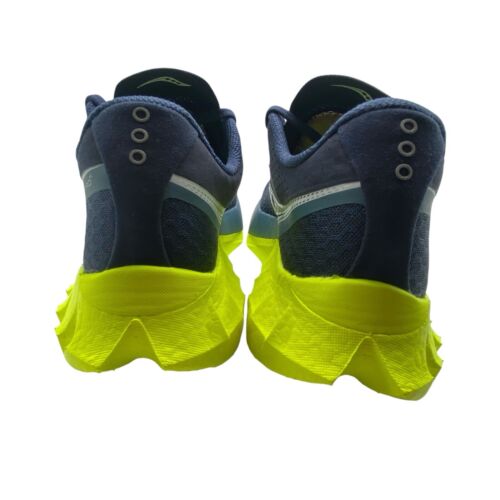 Zapatos Saucony 2024 Endorphin Pro 4 Azul Marino Citrón Talla 9 Para hombres Azul Neón Usados Una Vez.L3 - Imagen 7 de 12