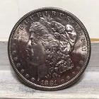 1881-S BU Better Date Morgan Silver Dollar Great Toning Looks Great Free Ship