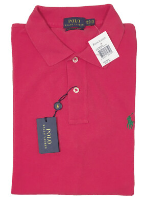 NEW Polo Ralph Lauren Womens Polo Shirt!  Skinny Fit  Blue  Red  Green  Pink