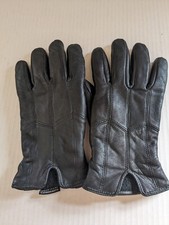 Vintag Black Thermosoft Insulated Woman's Leather Gloves