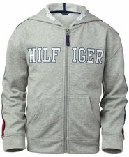 New Tommy Hilfiger Girls Zip-Up Logo Hoodie Choose Size MSRP 47.50