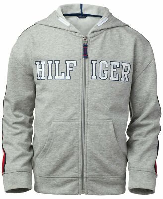 New Tommy Hilfiger Girls Zip-Up Logo Hoodie Choose Size MSRP $47.50