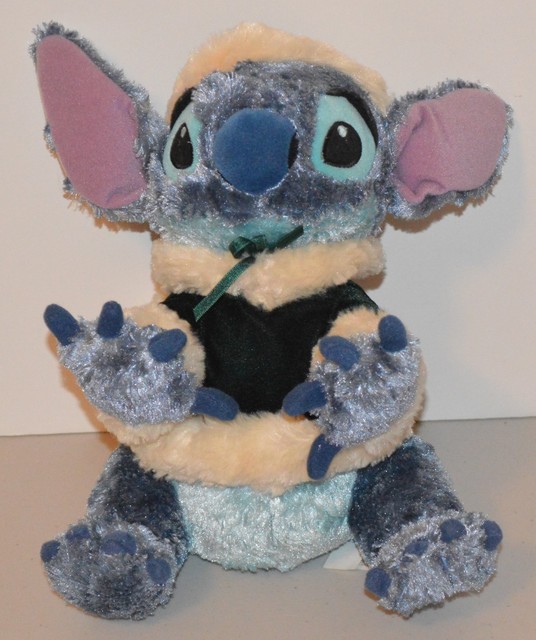 Disney Store Stitch Traditions Plush Green Velvet Holiday Christmas 11