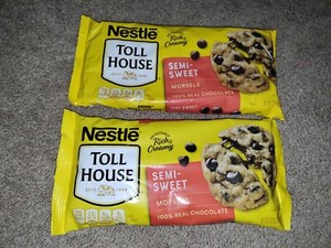 2) Nestle Toll House Chocolate Morsels Semi Sweet Chips 12 Oz Per*  08/2026