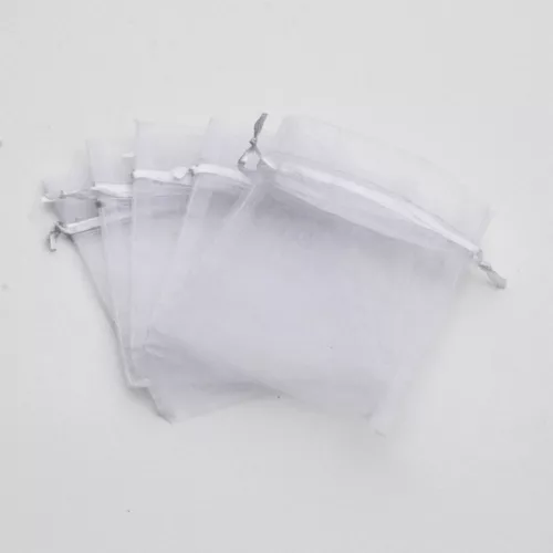 50/100/200/500 organza matrimonio festa bomboniera regalo caramelle sacchetti trasparenti sacchetto gioielli - Foto 18 di 52