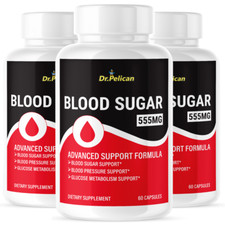 Blood Sugar- Cardiovascular Health, Blood Pressure  Sugar Support- 3 Bottles