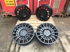 SET OF FOUR 18 ALUWERKS RST GRENADE BLACK ALLOY WHEELS FORD TRANSIT CUSTOM