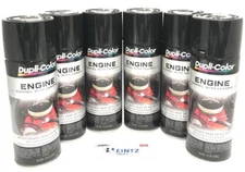 Duplicolor DE1613(6PACK) Engine Enamel Paint Gloss Black 12 oz Can-with Ceramic
