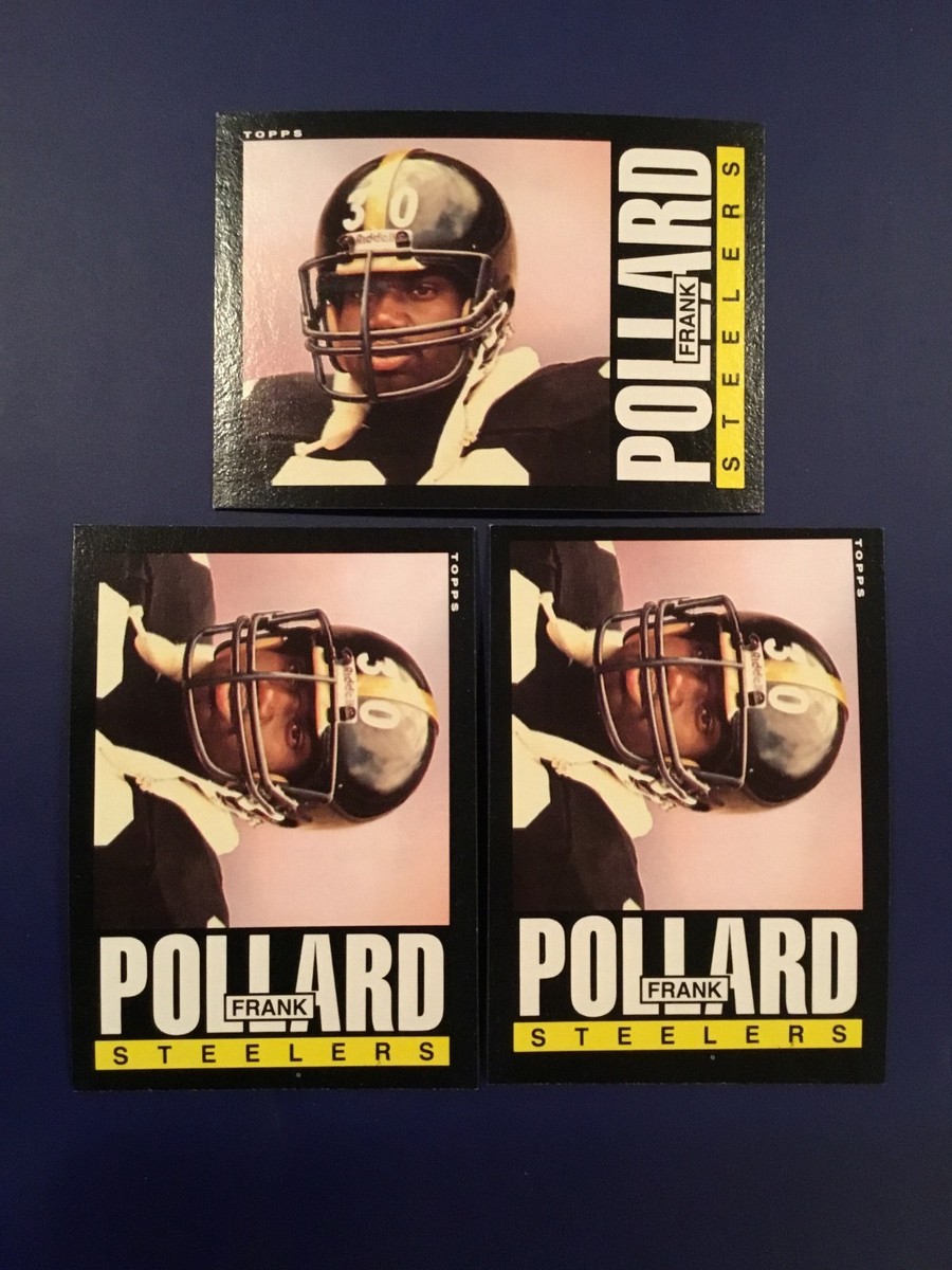 1985 #361 FRANK POLLARD Piitsburgh Steelers RB Lot 3 Cards VINTAGE