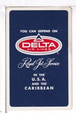 Single Airline Playing Card "Delta Airlines, DAL303B" Chan/Mertens #, Stand,1964