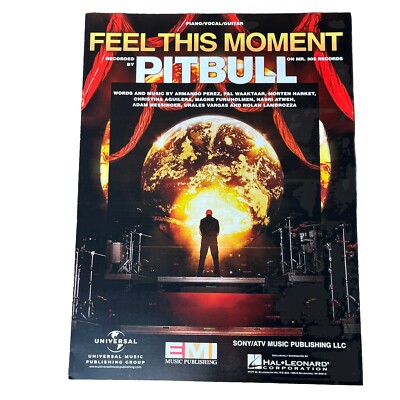Feel This Moment Sheet Music Piano Vocal Christina Aguilera Pitbull Hal Leonard