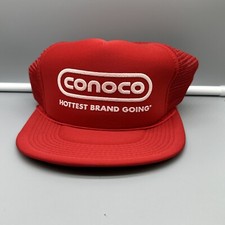 Conoco Logo Gas Station Employee SnapBack Hat Puff Print Foam Front Panel