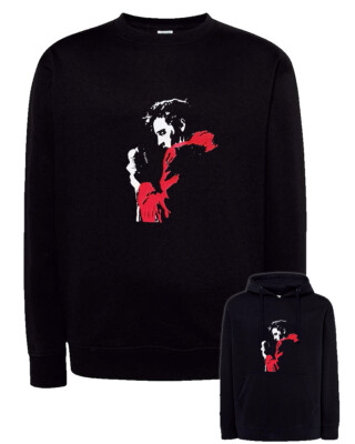 Elvis Presley Sweatshirt Schwarz Print mit oder ohne Kapuze King of Rock n Roll Musik