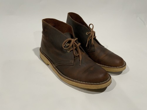 women’s Clarks Originals Desert Sz 11 Brown Beeswax Leather Chukka Boots Shoes - Picture 2 of 6