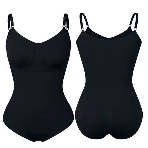 Women's Seamless Full Body Shapewear Bodysuit Tummy Control Slimming Body Shaper - Picture 22 of 50