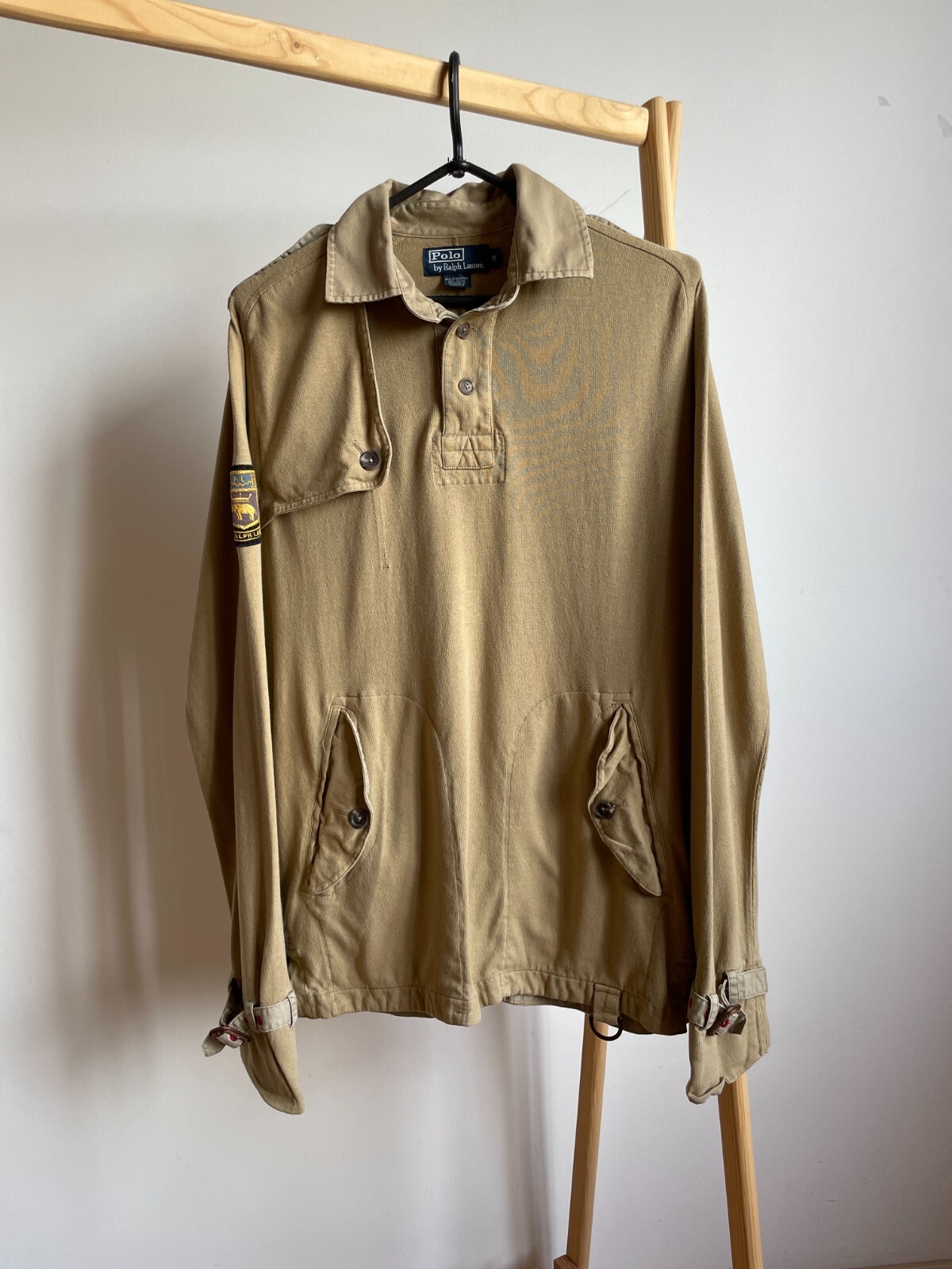 Polo Ralph Lauren Vintage Hunting Shooting Military Shirt Size S