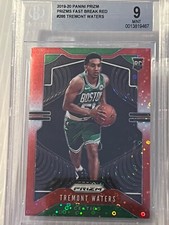 2019-20 Panini Prizm Tremont Waters Red Fast Break RC /125 BGS 9 Mint #286