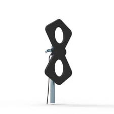 Mediasonic HOMEWORX HDTV In/Outdoor Antenna-100 Miles Range UHF/VHF (HW-0968UV)