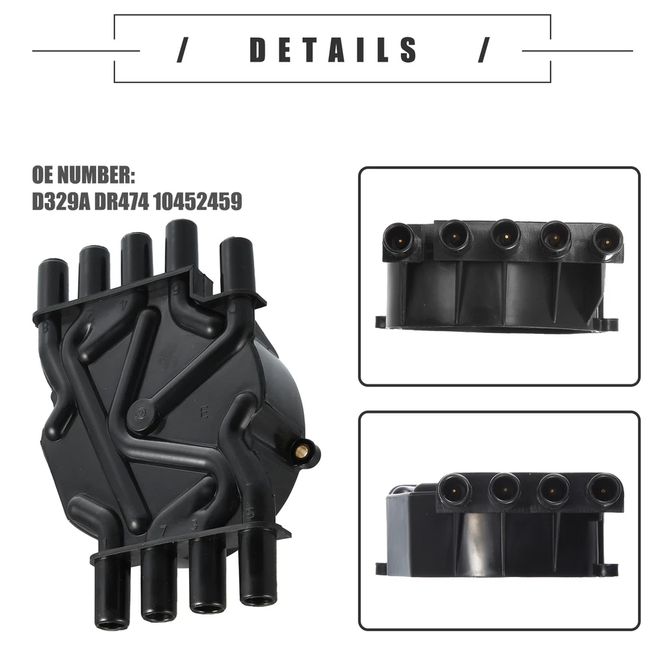 Pack de 1 para Chevrolet C1500 Juego Distribuidor de Encendido Distribuidor Tapa Rotor Kit Foto 4 de 4