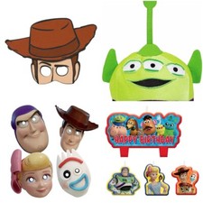 Toy Story Birthday Party Supplies Plush Hats Woody Mask Candles 