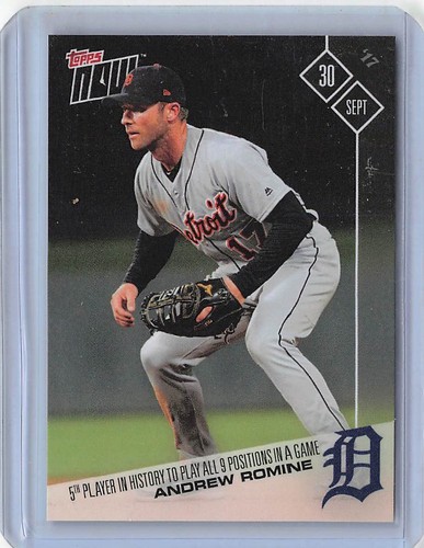 2017 Topps Now 677 Andrew Romine