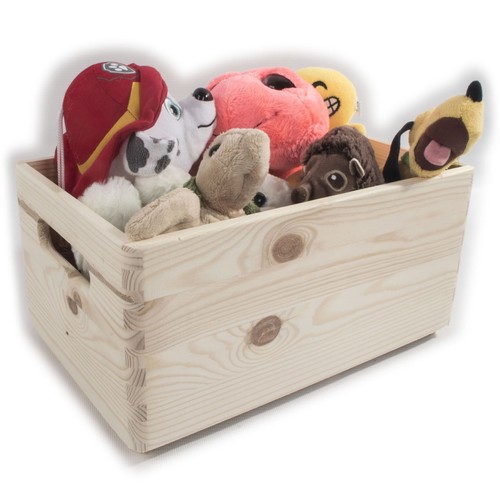 Medium Wooden Decorative Open Top Box Storage Crate Chest Keepsake For Decoupage - Picture 5 of 10
