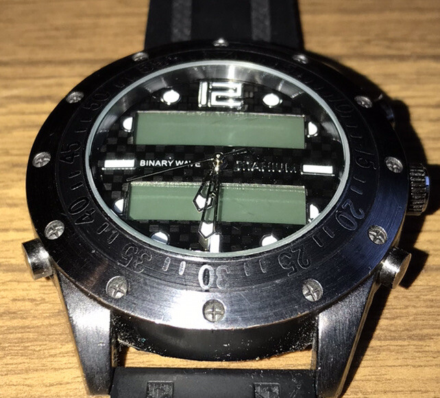 Binary Wave Titanium Watch - image 4