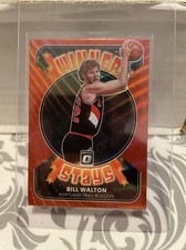 Bill Walton Winner Stays Red Wave Donruss Optic HOF #13 2021-22 