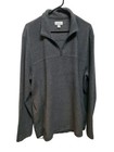 Croft And Barrow Men's Pullover Jacket Size 2XL Gray Part Zipper Pockets 