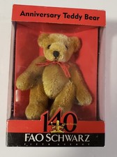 FAO Schwarz 140th Anniversary 5" Bear Plush Stuffed Toy Boxed